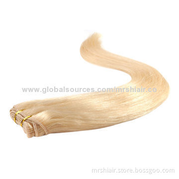22-inch Blond Color European Remy Hair Weave